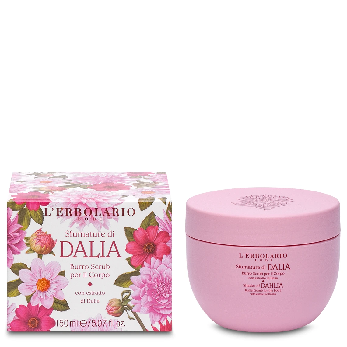 L'Erbolario Burro Scrub Per Il Corpo Sfumature Di Dalia 150ml 1 L'Erbolario Burro Scrub Per Il Corpo Sfumature Di Dalia 150ml