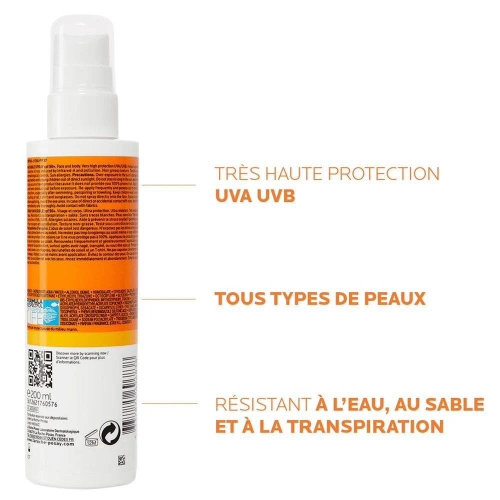 Spray Solare Corpo SPF 50+ 200ml Anthelios Protezione Molto Alta Con Profumo La Roche-Posay 4 Spray Solare Corpo SPF 50+ 200ml Anthelios Protezione Molto Alta Con Profumo La Roche-Posay - immagine 4