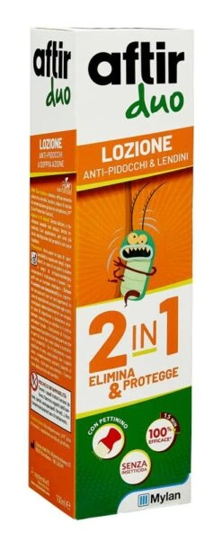 Aftir Duo Lozione Antipidocchi 100ml Con Pettinino -Cosmetici Sconto Negozio aftir duo lozione antipidocchi 100ml con pettinino 4 1606836704