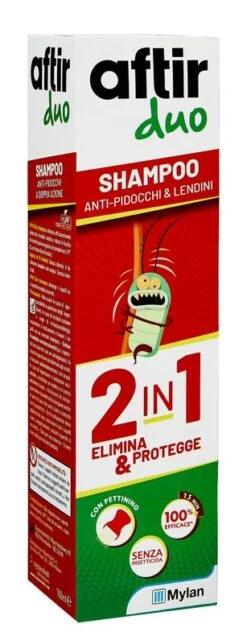 Aftir Duo Shampoo Antipidocchi 100ml Con Pettinino