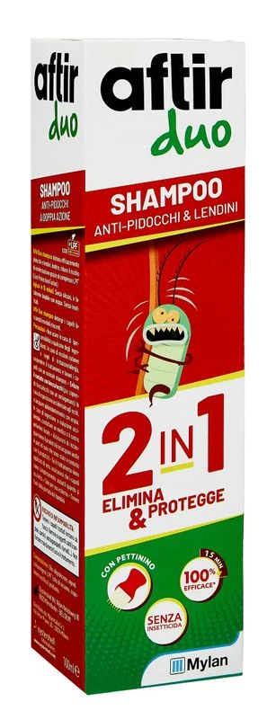Aftir Duo Shampoo Antipidocchi 100ml Con Pettinino 1 Aftir Duo Shampoo Antipidocchi 100ml Con Pettinino