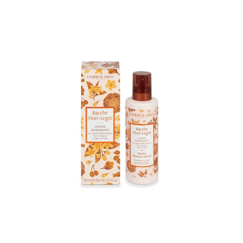 L'erbolario Lozione Deodorante Bacche Fiori Legni 100ml 1 L'erbolario Lozione Deodorante Bacche Fiori Legni 100ml