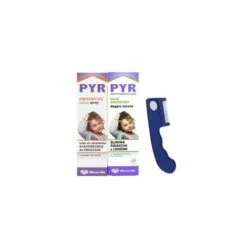 Pyr Kit Antipidocchi Olio Shampoo Antipediculosi + Lozione Spray Preventivo + 1 Pettinino
