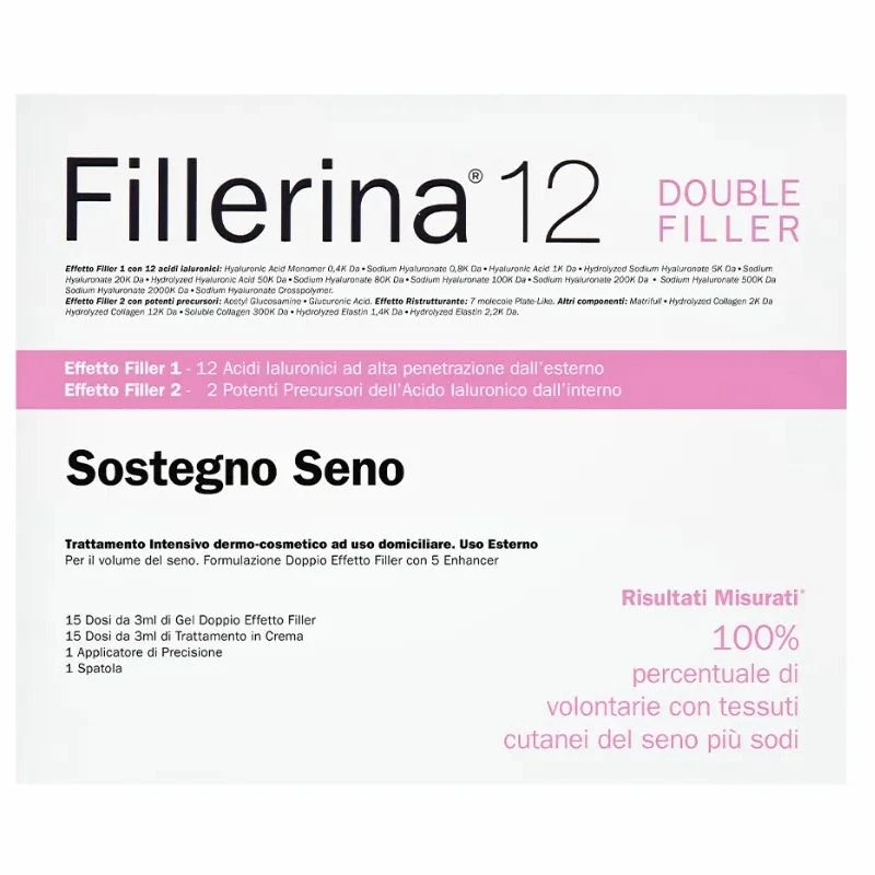 Fillerina 12 Double Filler Sostegno Seno Grado 3 Trattamento Intensivo 15 Dosi Crema + 15 Dosi Gel D 1 Fillerina 12 Double Filler Sostegno Seno Grado 3 Trattamento Intensivo 15 Dosi Crema + 15 Dosi Gel D
