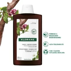 Klorane Shampoo Alla Chinina E Stella Alpina BIO Contro La Caduta Dei Capelli 400ml