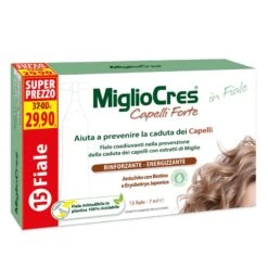 MiglioCres Capelli Forte Previene La Caduta Dei Capelli 15 Fiale Da 7ml